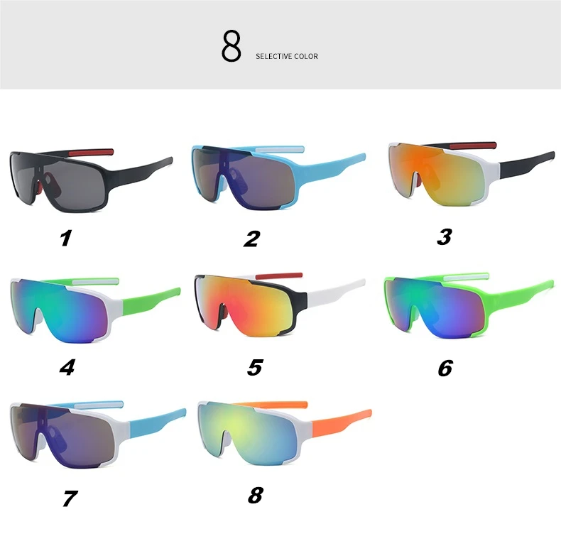 Стильные очки с УФ защитой для мужчин и женщин, велосипедные очки для шоссейного велосипеда, MTB, солнцезащитные очки для езды на открытом воздухе, гоночные очки для вождения, велосипедные очки, 8 цветов