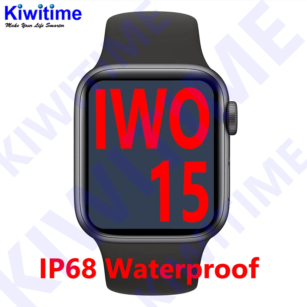 KIWITIME Original IWO 15 Smart Watch Best Series 6 Clone Make Answer Call Heart SPO2 13 Upgrade | Электроника