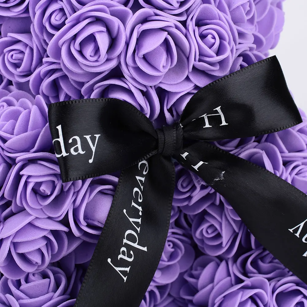 Artificial Rose Gift Foam Bear Dolls Decorations Rose Bear Lovely Love Simulated Wedding Birthday Valentine'S Day