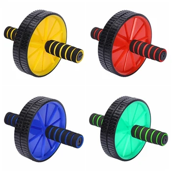 

New Abdominal Double-wheel Rollers With Mats Wheel Muscle Exercise Gym Rollers Equipments Body Hot New