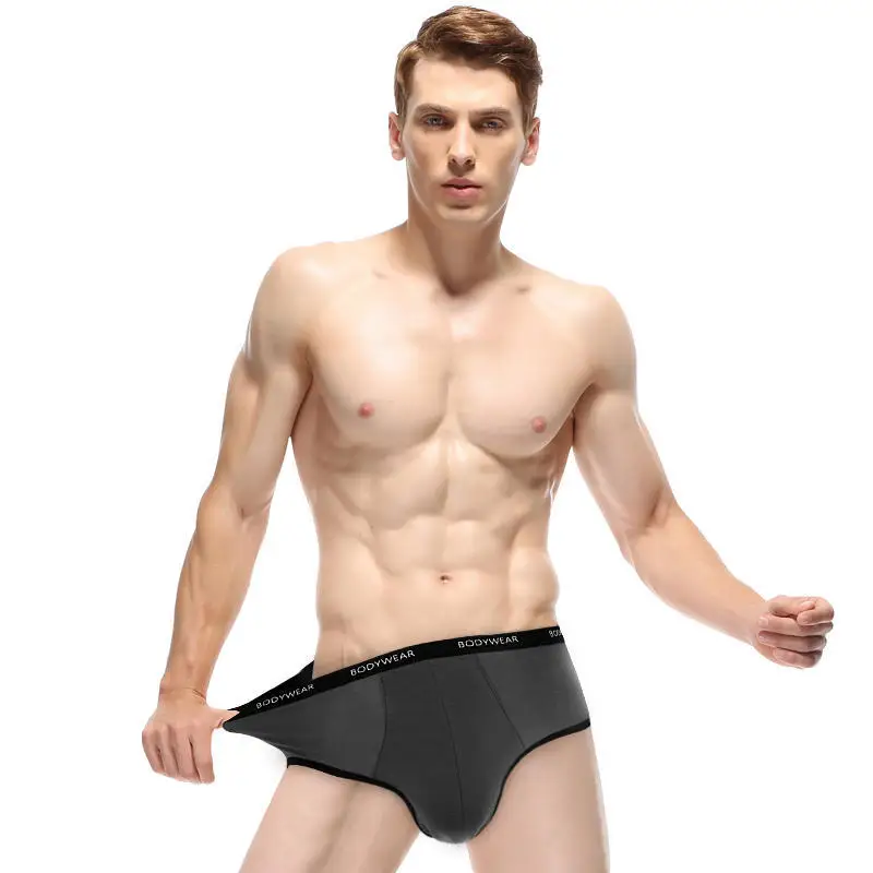 New Breathable Men's Underwear Modal Men Briefs Male Large size L-3XL Bodysuit Comfortable Solid Underpants |