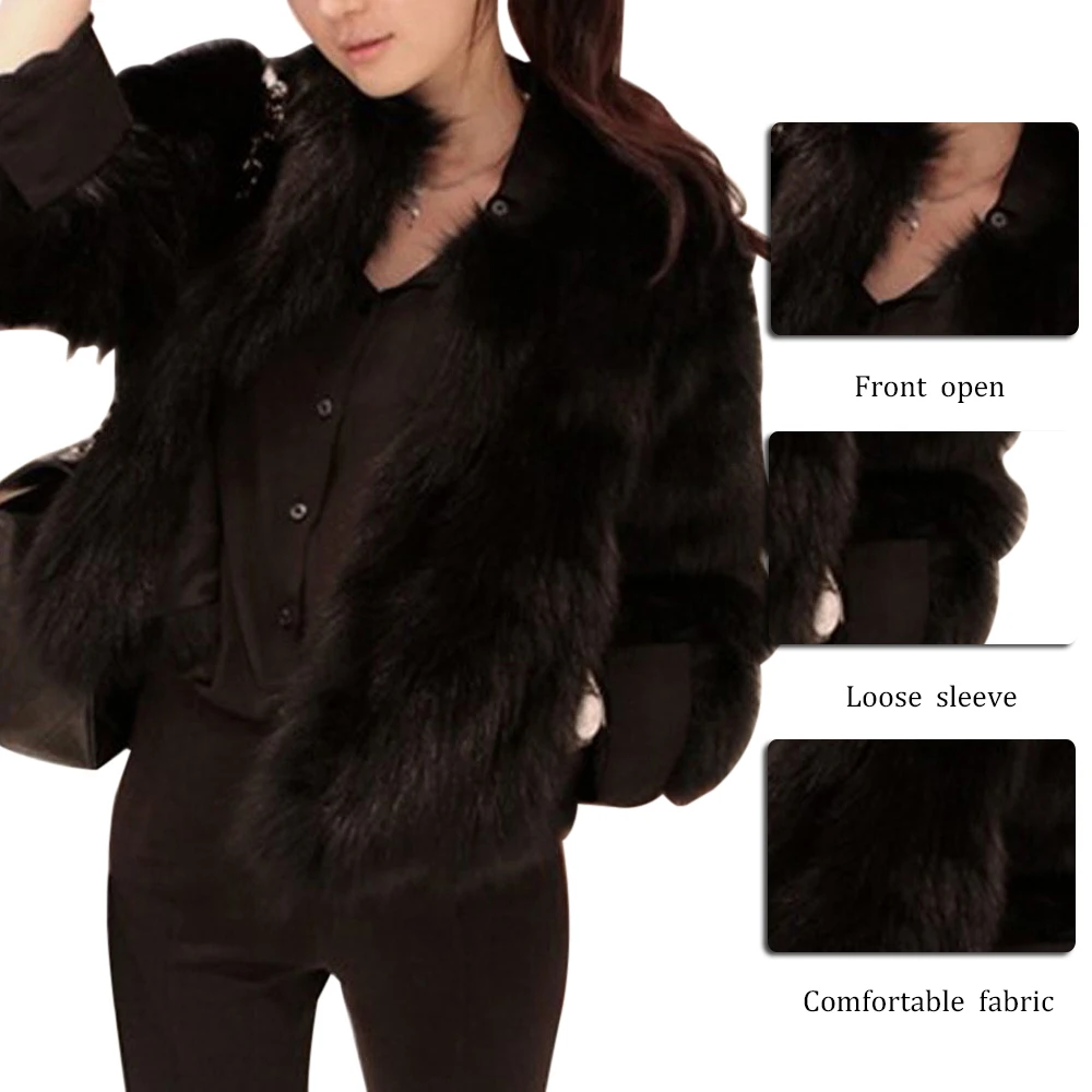 Зимнее пальто из искусственного меха, женские модные пушистые меховые куртки, женская свадебная одежда, короткое пальто fourrure Femme размера плюс 3XL