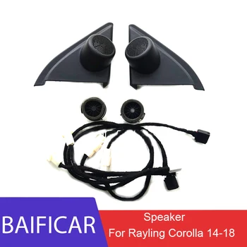 

Baificar Brand New Genuine Triangle Head Tweeter Speakers Trumpet Speakers With Wire For 2014-2018 Toyota Rayling Corolla