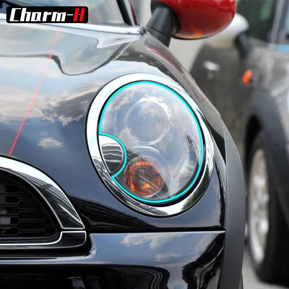 Защитная пленка из ТПУ для автомобильных фар наклейка Mini Cooper R56 Clubman R55 JCW John