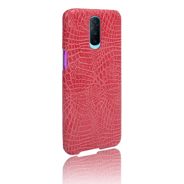 10pcs/lot Alligator Crocodile Skin Leather Back Phone Case For OPPO R15 Dream/Stand A3/IND X/R17 Pro/F9 F9PRO/A11 A7X/Realme 2
