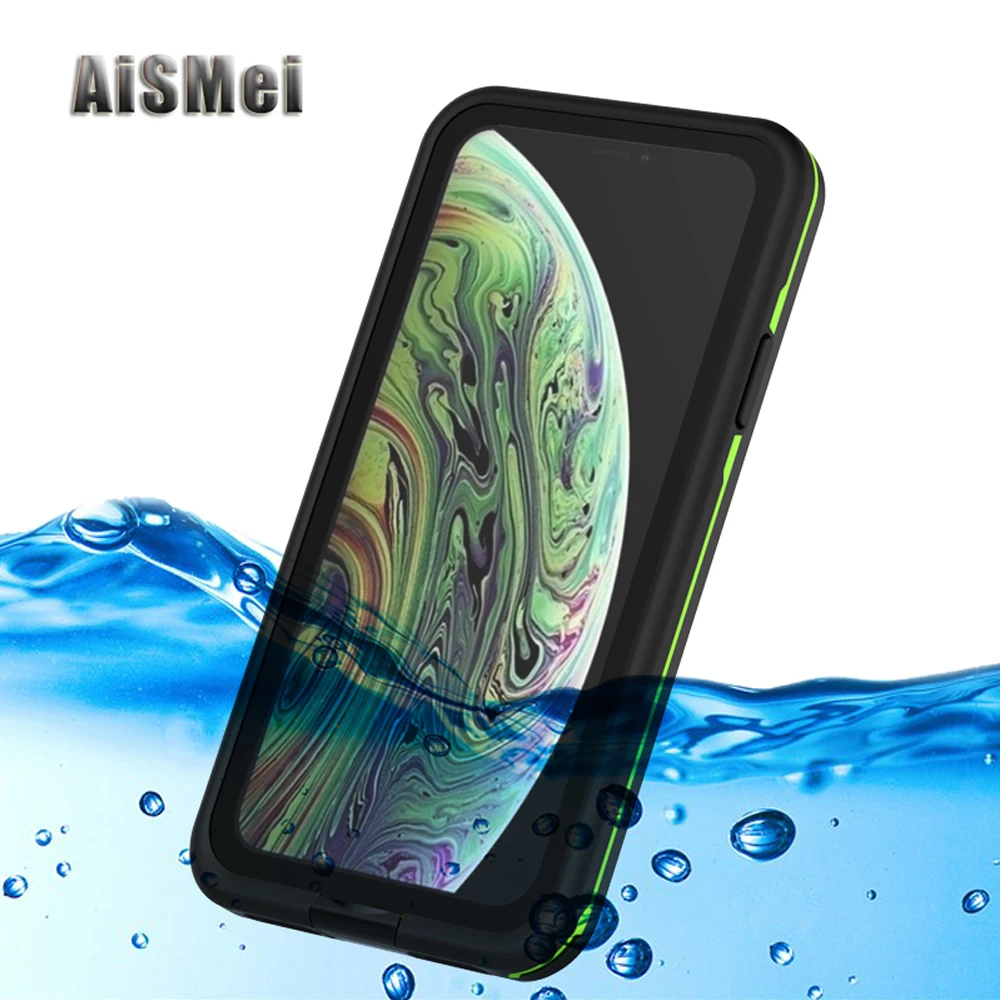 

AiSMei Case for iPhone 7 6s 6 8 360 Full Protective Waterproof Phone Case on for iPhone X 6S 6 7 8 Plus Filp Back Cover Funda