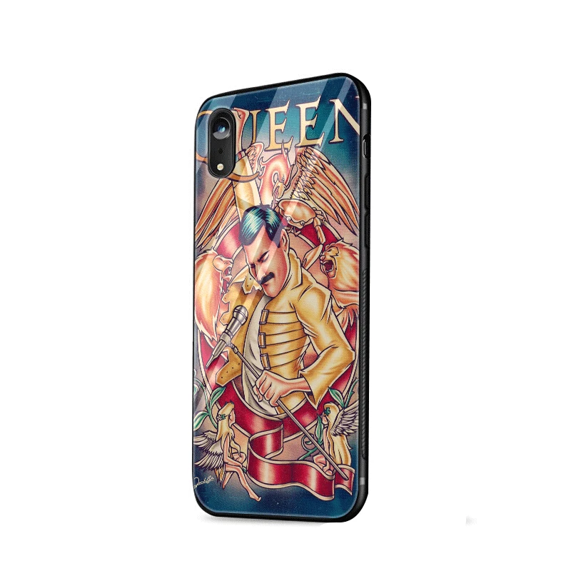 Стеклянный чехол для телефона из ТПУ стекла для iPhone 5 5S SE 6 6S 7 8 Plus iPhone 11 Pro XR X XS максимальный чехол queen Rock Group - Цвет: G12