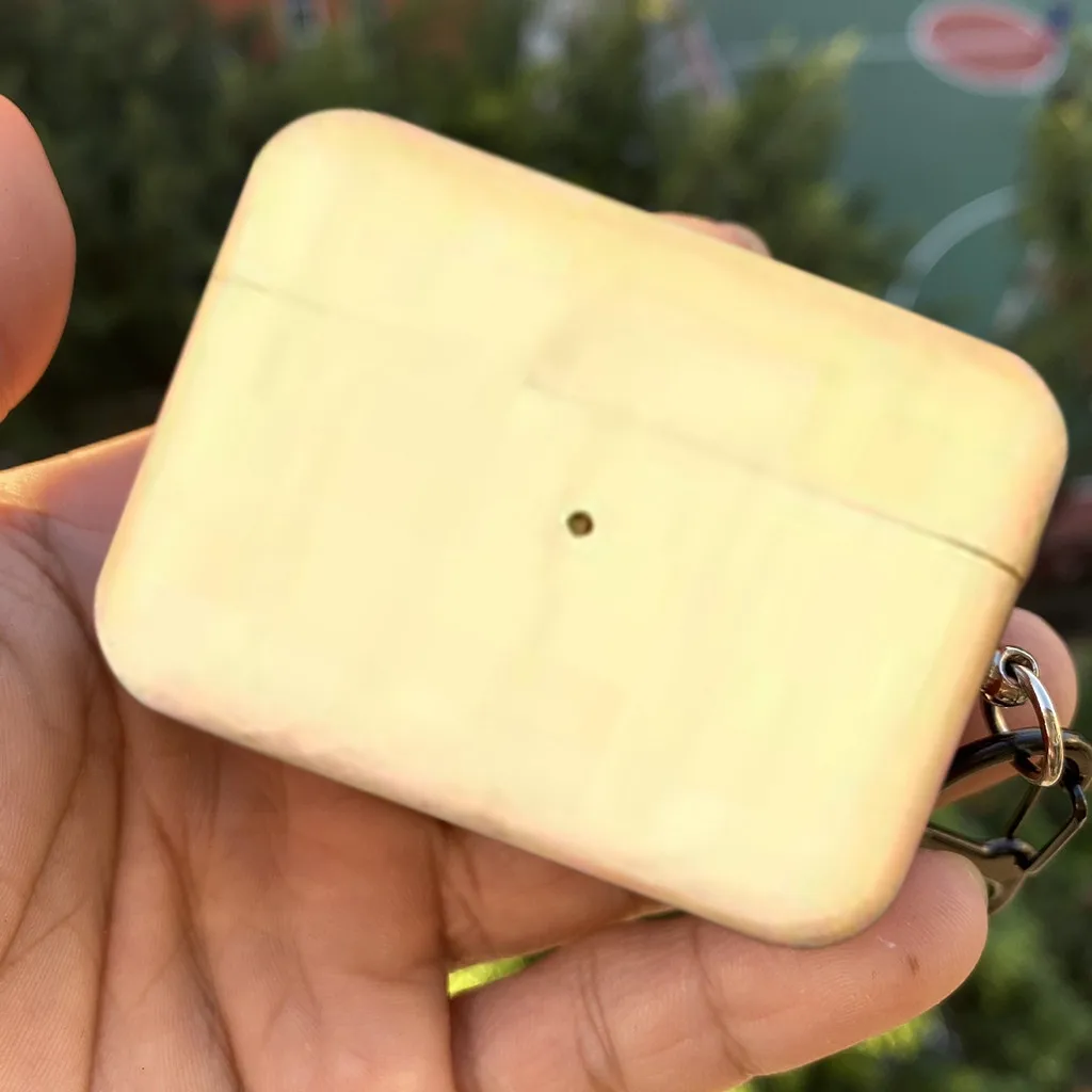 B Для AirPods Pro Жесткий чехол защитный чехол твердый деревянный противоударный чехол для зарядки Жесткий чехол Защитный чехол для наушников сумка - Цвет: B
