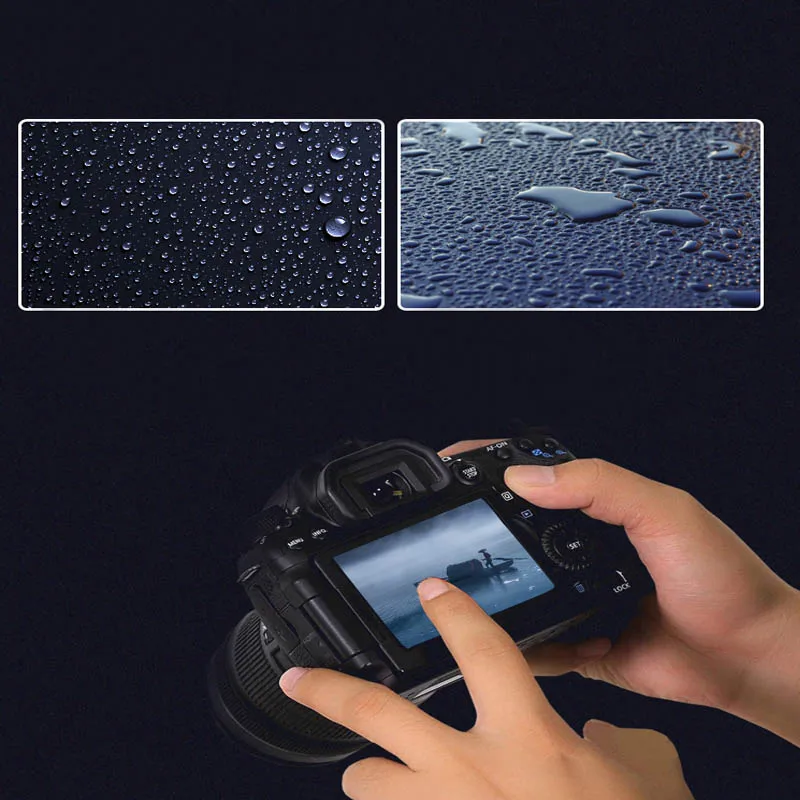 10pcs Camera Tempered Glass Screen Protector+ Small shoulder screen for Canon 70D 80D 60D 5D3 5D4 60D 6DII 7DII 77D