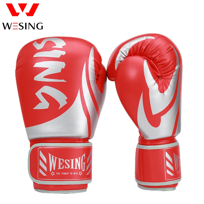 Wesing Professional boxing gloves fight MMA Gloves Martial Arts competition training mitts 4