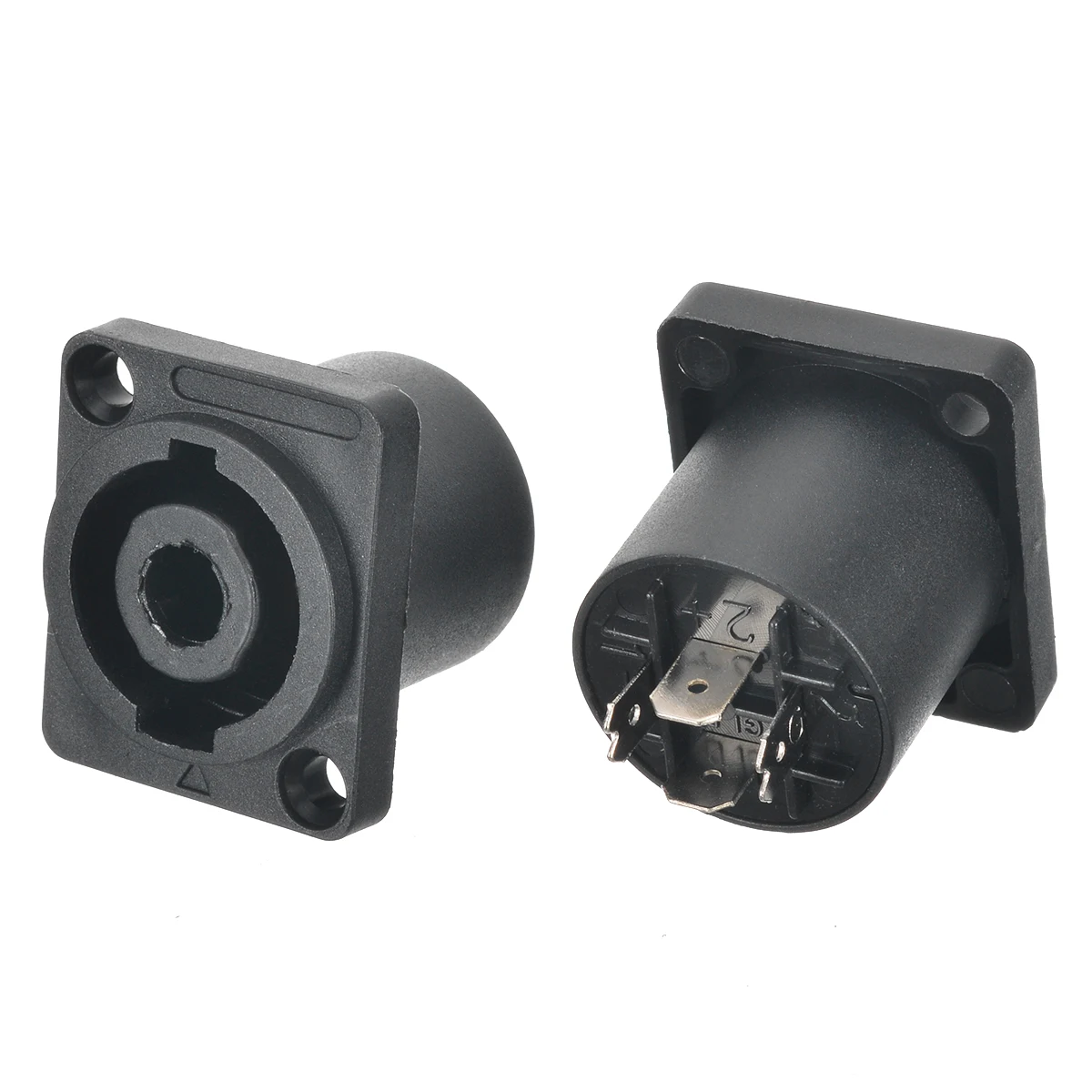 Гнездо динамика с 4 разъемами совместимый аудиокабелем панель корпуса разъем для