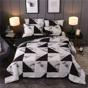 

Marble Pattern Bedding Set Duvet Cover Set 2/3pcs Bed Set Twin Double Queen Quilt Cover Bed linen (No Sheet No Filling)