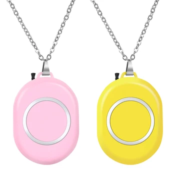 

Wearable Air Purifier, Personal Necklace Air Freshener, Portable USB Air Cleaner Negative Ion Generator Low Noise Pink