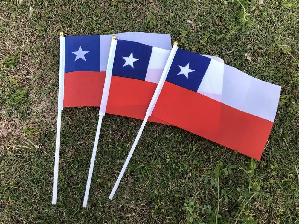 Bandera de Chile de 20 piezas, 14x2, 1cm, Bandera de desfile, actividad