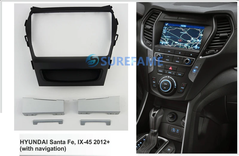 9 дюймов Автомобильная панель радио для HYUNDAI iX-45, SantaFe 2012+ Dash Kit установка Переходная рамка адаптер накладка крышка консоли