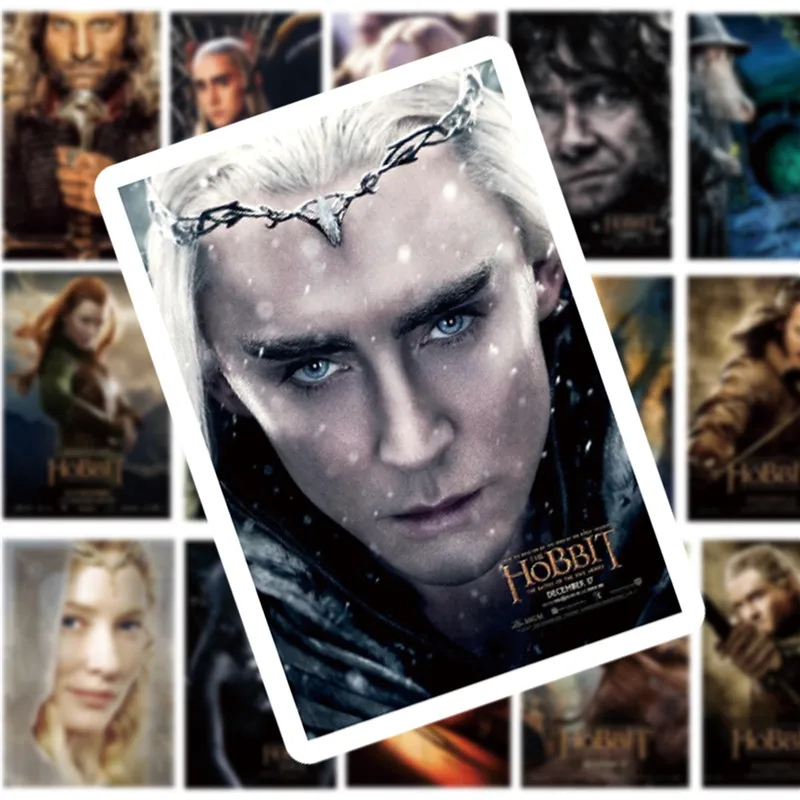 50 Pcs/lot Classic Movies Hobbit Stickers Set PVC Stickers Toys Decor for Car Laptop Pad Phone Trunk Guitar