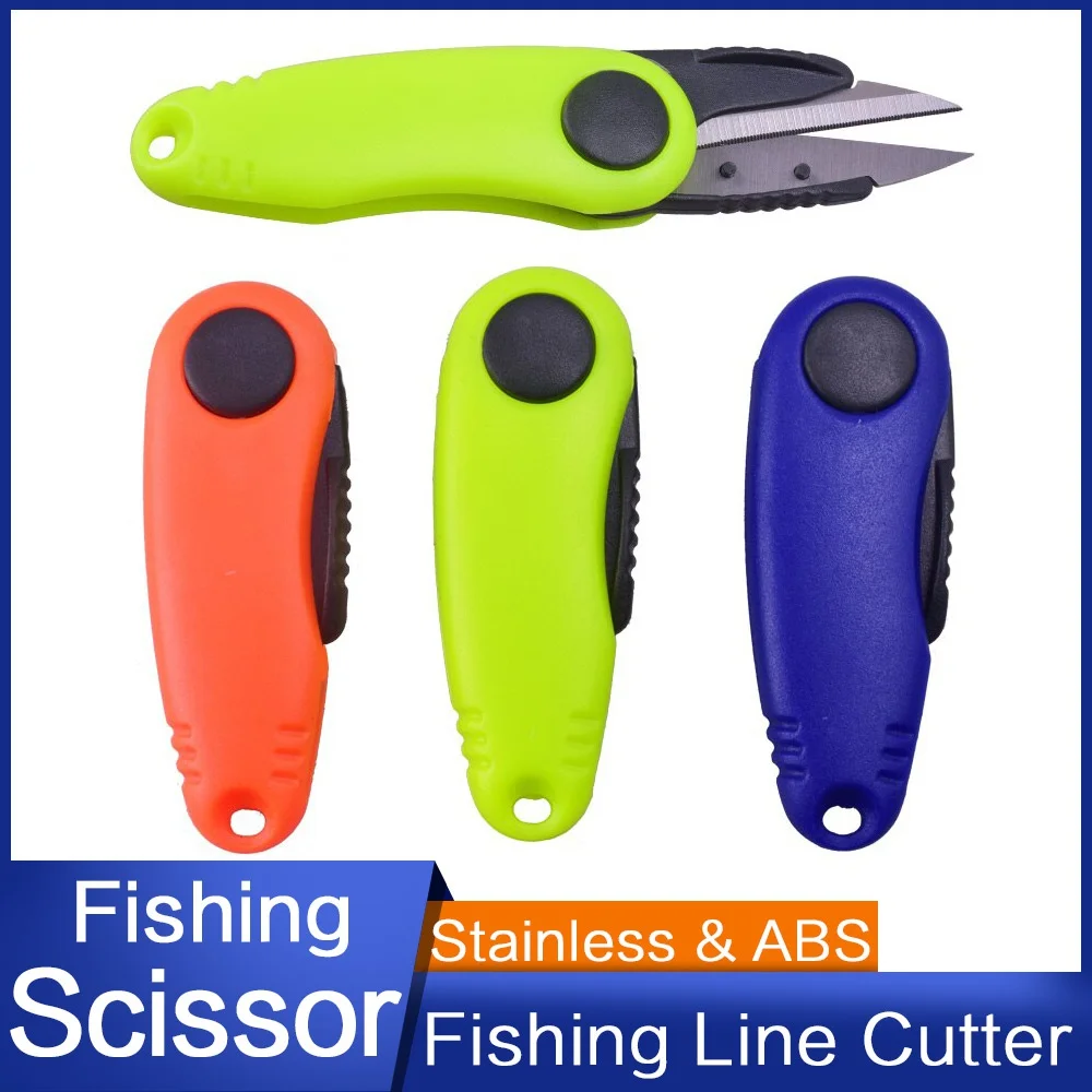 Juego de accesorios de pesca de acero inoxidable con forma de Camarón, tijeras, sedal de pesca plegable, hoja de plomo, cortapelos, aparejos