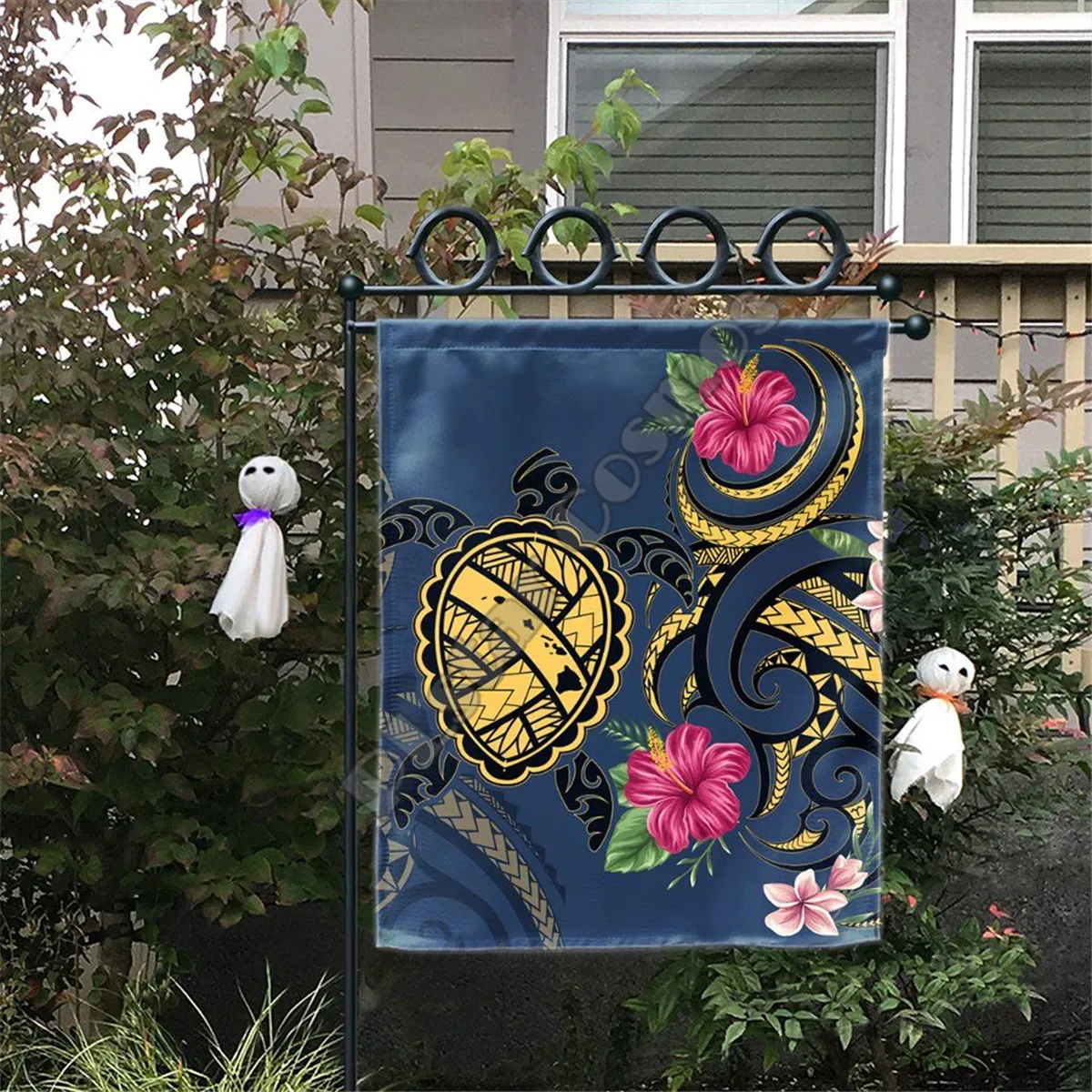 

Alohawaii Flag Hawaii Polynesian Turtle Hibiscus Pliumeria Flag 3D Printed House Flag & Garden Flags Hanging House Decoration