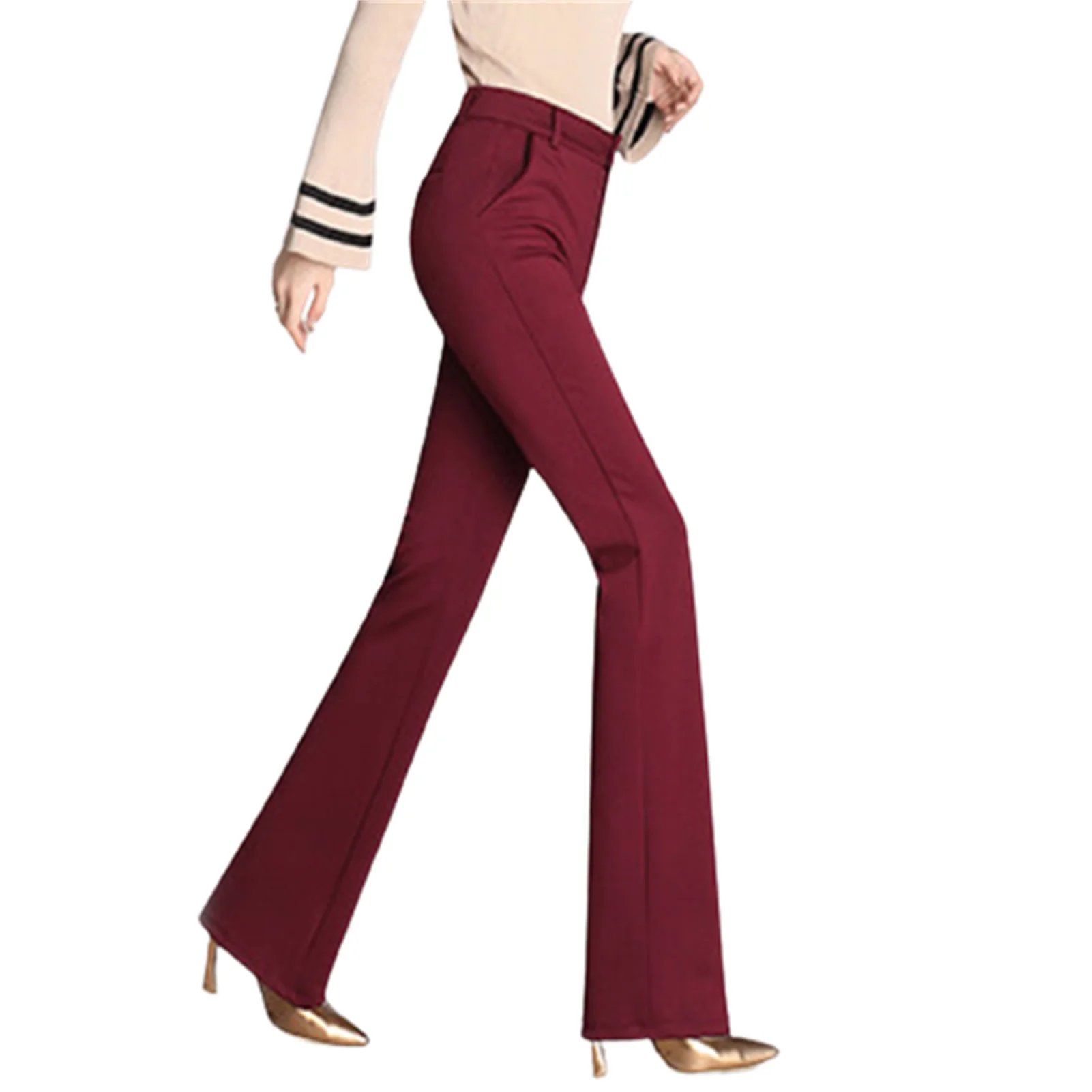 2021 New Fashion Ultra-elastic Dress Soft Yoga Pants For Women Front Zipper  Design Elegant Pants Pantalones De Mujer Штаны - AliExpress
