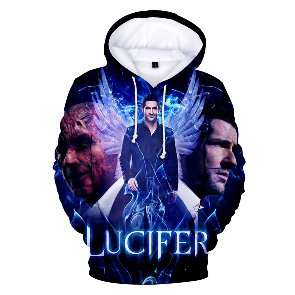 Горячая Распродажа Люцифер Толстовка Lucifer Morningstar толстовки Красивая Открытая