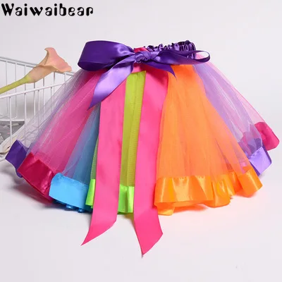 Waiwaibear/летнее платье-пачка для девочек платья детская одежда Детские свадебных