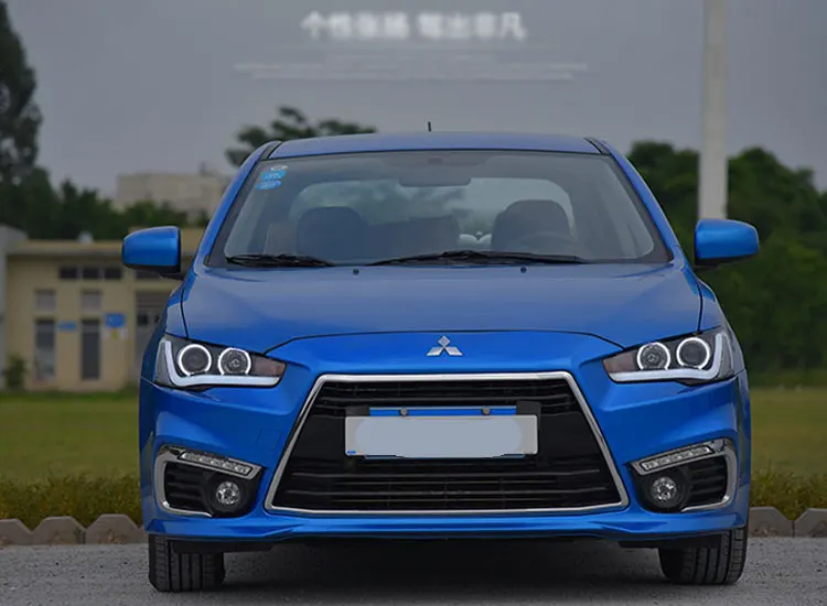 2 шт. автомобильный стиль светодиодный фары для Mitsubishi Lancer-ex 2009~ для Lancer-ex Головной фонарь светодиодный DRL Объектив двойной луч H7 HID Xenon