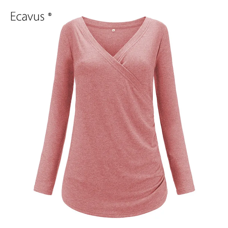 Блузки для беременных с длинным рукавом Одежда и кормящих грудью женская одежда