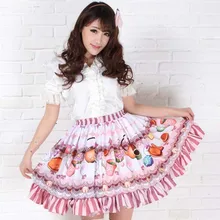 Юбки принцессы в стиле Лолиты; юбка принцессы в японском стиле; плиссированная юбка в стиле Лолиты средней длины; GZWY156