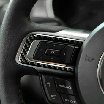 

Sticker Steering Wheel Trim Decal 4pcs Set Car Auto Black Panel Interior