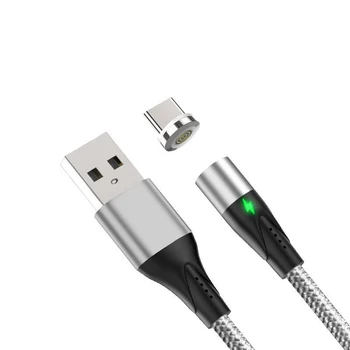 

Magnetic Cable LED Indicator USB Type C Cable& Micro USB Cable Adapter Nylon Braided Magnet Charger Cable