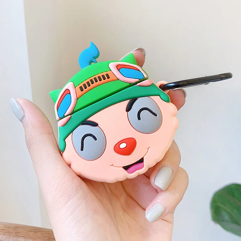 Милый чехол для AirPods Apple, 3D Мультяшные легенды, Лига Teemo, чехол для наушников s, для Airpods 1, 2, силиконовый чехол, защитный чехол