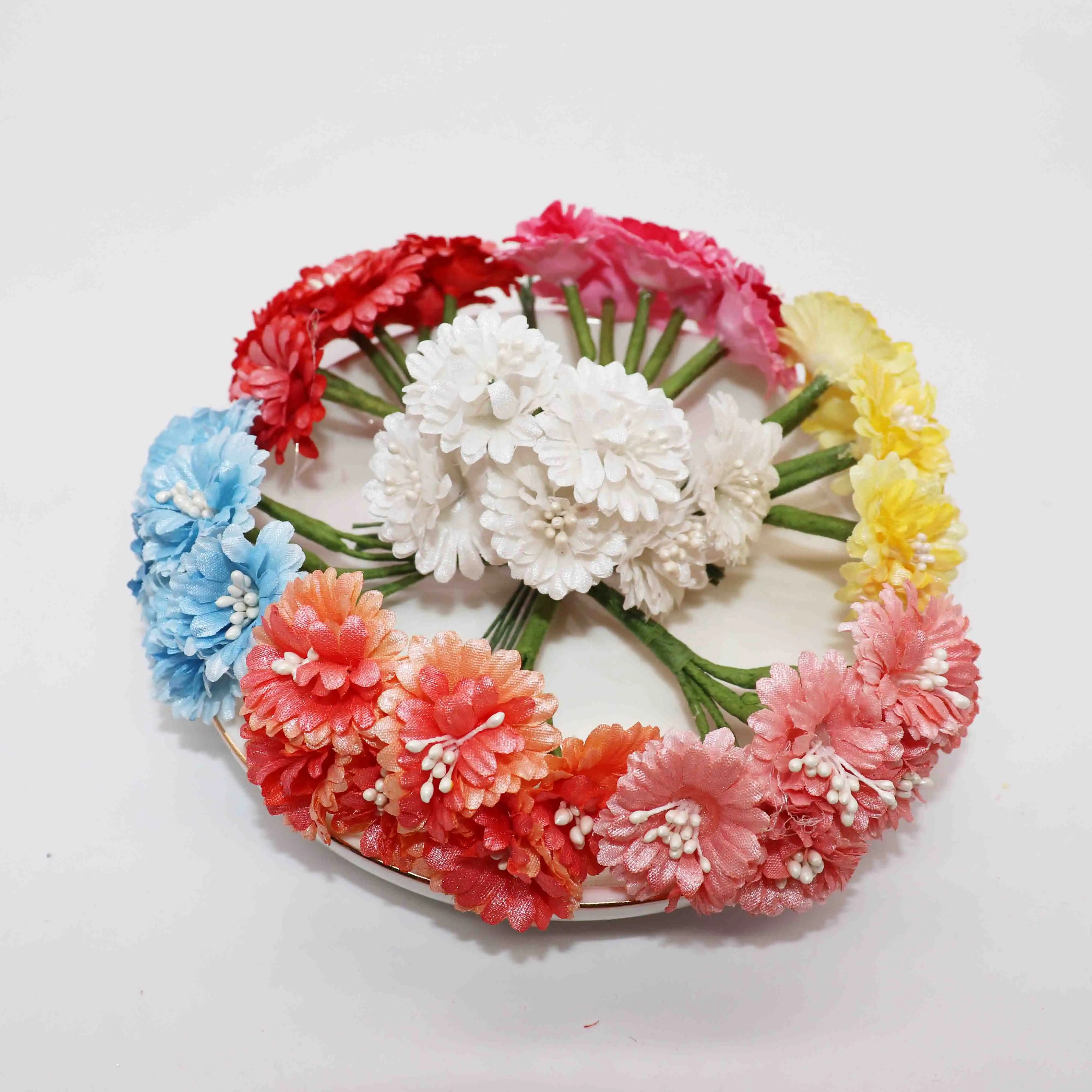 6pcs Pearl Silk Cheap Artificial Flowers Garland Head Wreaths For Wedding Car Decoration Bouquet Decorative Corsage Fake Flower Party Diy Decorations Aliexpress