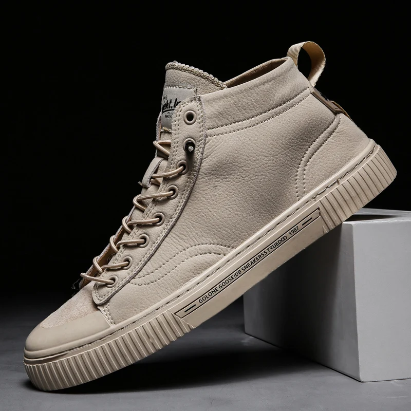 Уличные туфли Мужские высокие кроссовки zapatillas hombre Новая однотонная мужская