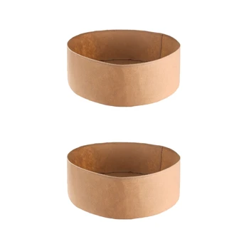 

2Pcs Round Grow Bag Outdoor Garden Balcony Vegetable Plant Pot Planter Non-Wgoven Fabric Barrel Nursery