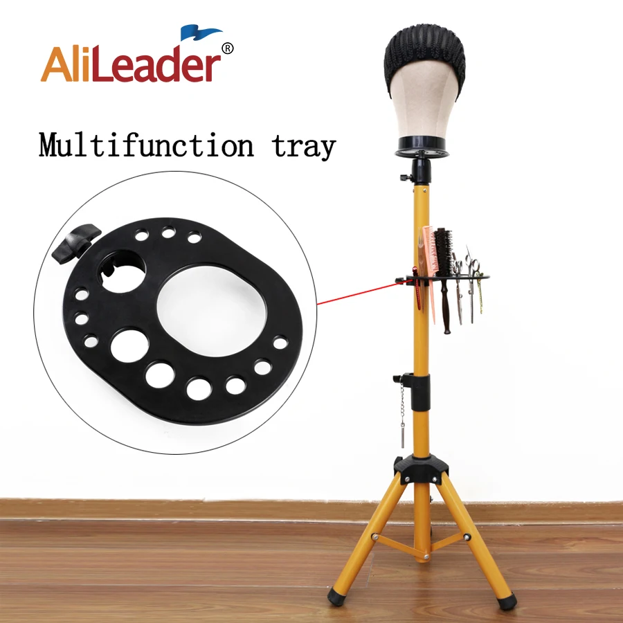 Multifunction Hair Tray Wig Stand Hair Wig Tools Place Crochet Clip Scissors Comb wig supplies hair tray