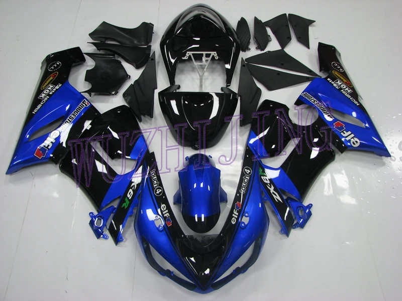 Набор для всего тела ZX6r 636 2005 тела Наборы ZX6r 636 2006 синий черные кузовные комплекты 636 ZX-6r 2005-2006