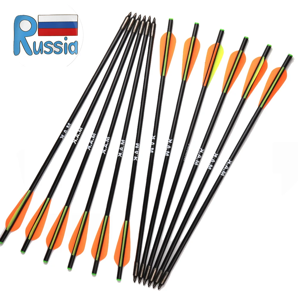 Стрелы из стекловолокна для арбалета диаметром 8 мм 17/20 дюйма | Спорт и