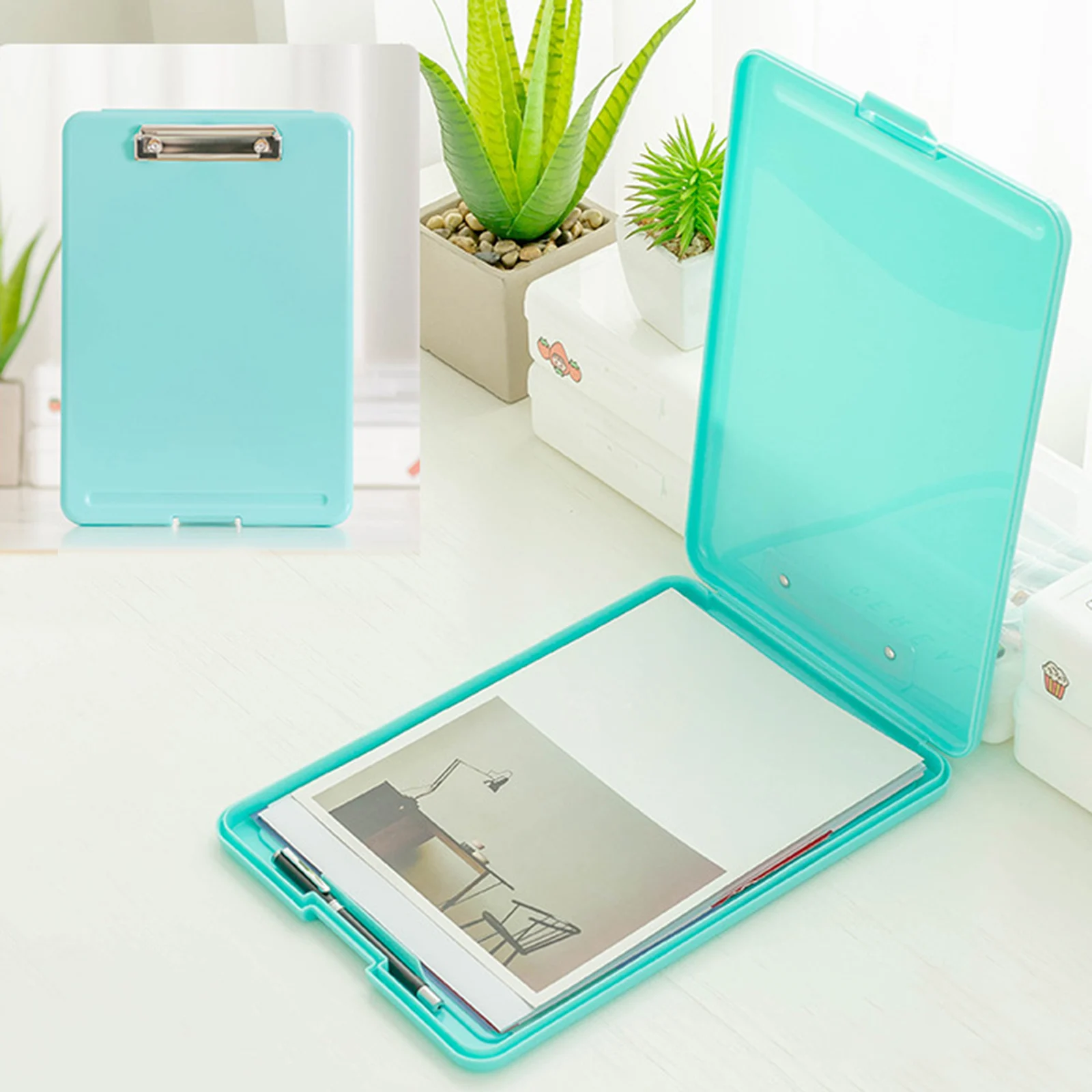 A4 File Box Waterproof Document Folder Storage Case Multifunctional Office stationery organizer document organizer stationery storage box
