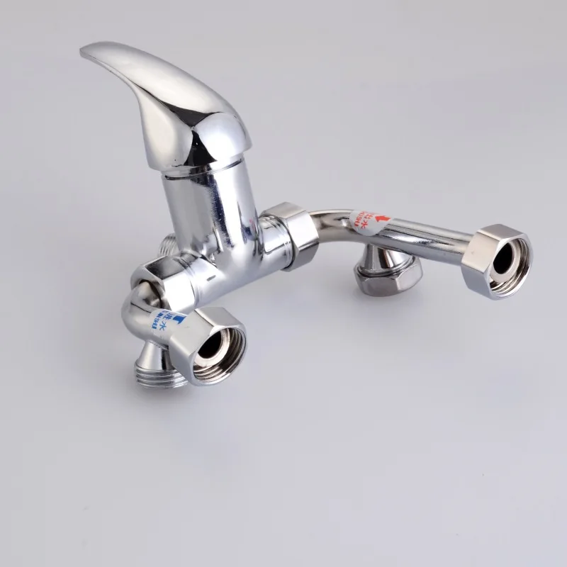 Manufacturers Direct Selling Copper Electric Water Heater U-Shaped Valve Hot And Cold Mixed Tap Surface Mounted Shower Mixing Va