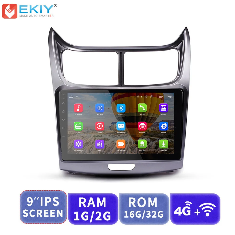 

EKIY 9'' IPS Android 2 din Car Multimedia Radio Player Auto Stereo For Chevrolet Sail 2010-2013 GPS Navigation 4G Wifi Bt Video