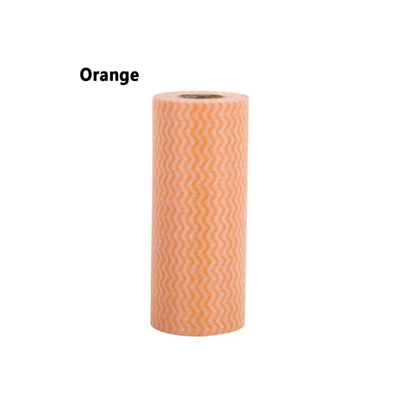 orange 50 шт. в упаковке, кухонный комплект для очистки, нетканый подметчик, для мытья обуви, для туалета - Color: orange