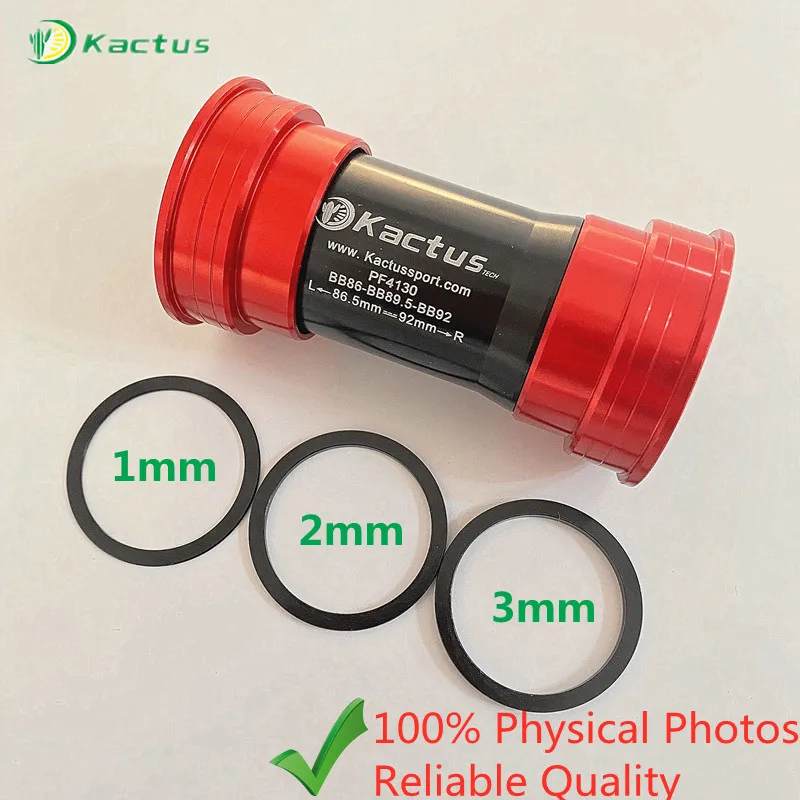KACTUS Ceramic Bearing Bicycle Bottom Brackets PF4130 PF41DUB for SRAM DUB BB86 30mm Axis Road MTB Press Fit BB Bike Axis Parts Bicycle Bottom Bracket Bicycle Bottom Bracket Adapter Bicycle Bottom Brackets Adapter