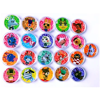 

21pcs/lot Animal Crossing Coin NFC Game New Horizons Amiibo Card NFC Tag Lolly Lucky Merengue