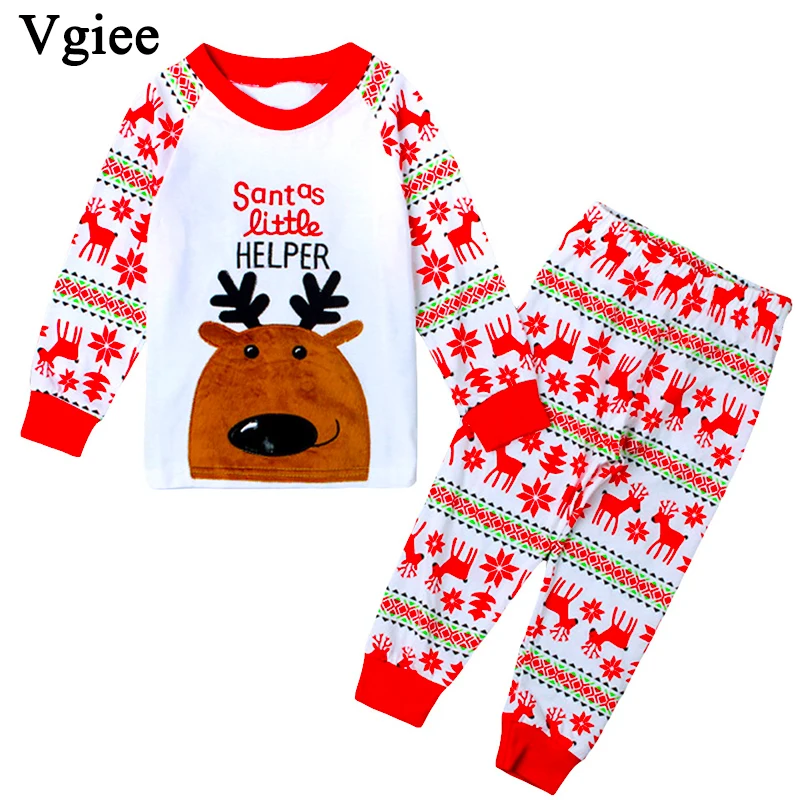 Vgiee/комплект одежды для девочек Рождественские наряды осенне-зимняя одежда