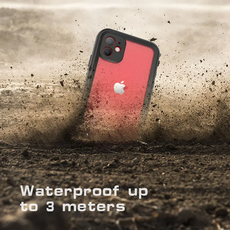 3M Underwater Diving Phone Case Bag for iPhone 12 12 Pro Max Full Sealed 360 Waterproof Anti-drop Shell for Apple iPhone 12 Mini