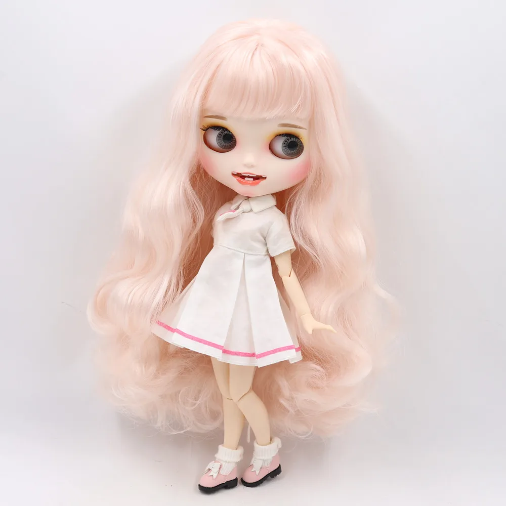 ICY 1/6 Blyth Подгонянная Кукла № BL136/2352 белая кожа и суставное тело с открытым ртом матовое лицо для девочки Подарочная игрушка