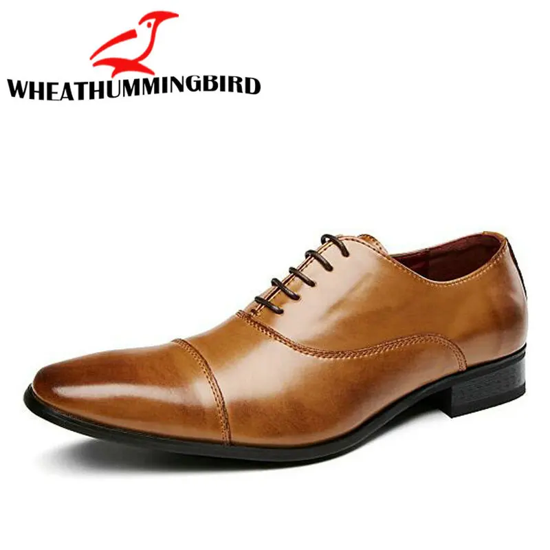 Мужские модельные туфли; высококачественные Туфли-оксфорды с острым носком; мужские деловые туфли на шнуровке; Мужская официальная обувь; C21-51