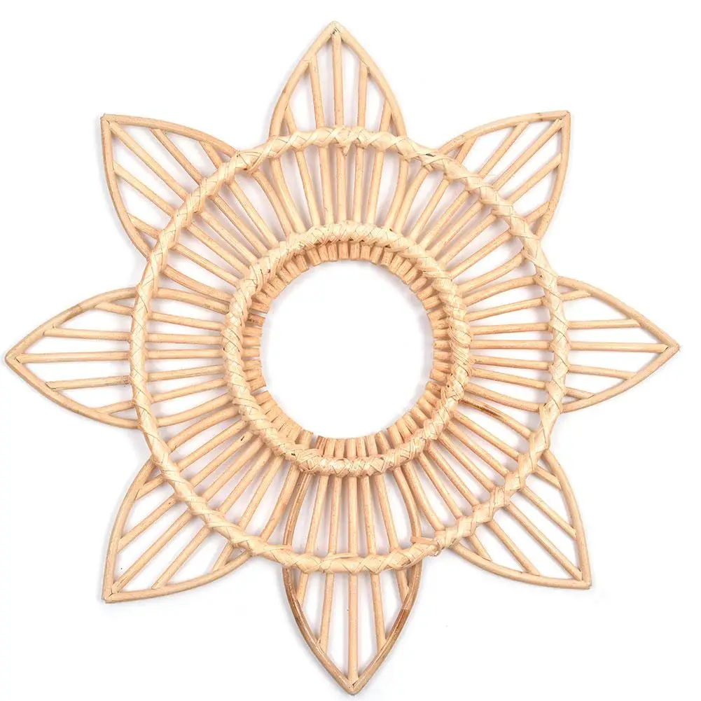 

Rattan Twig Crafts Flower Frame Creative Photo Wall Hanging Frame Ornament Wedding Birthday Party Decoration Decorative Crafts #
