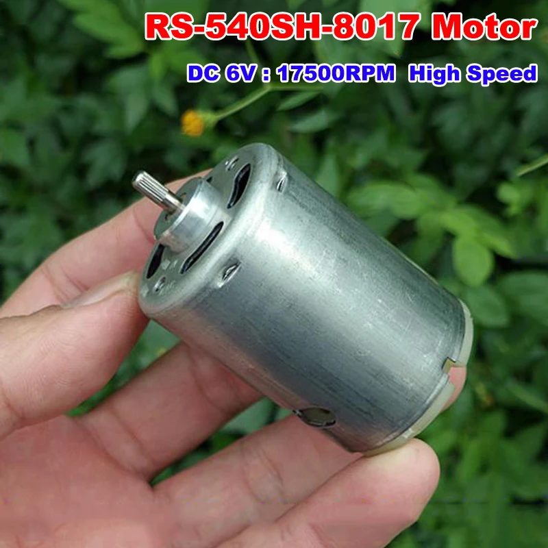Mabuchi RS-540SH-8017 DC 5 V-7,4 V 6V 17500RPM Высокоскоростной микро двигатель с угольными щетками для электрических сушильных инструментов пылесос