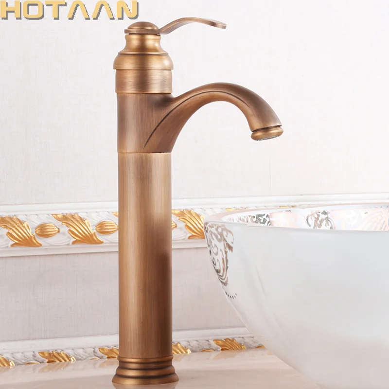 Hotaan High Sink Faucet Bathroom Fitting Crane Brass Single Hot and Cold Basin Tap YT-5010 | Обустройство дома